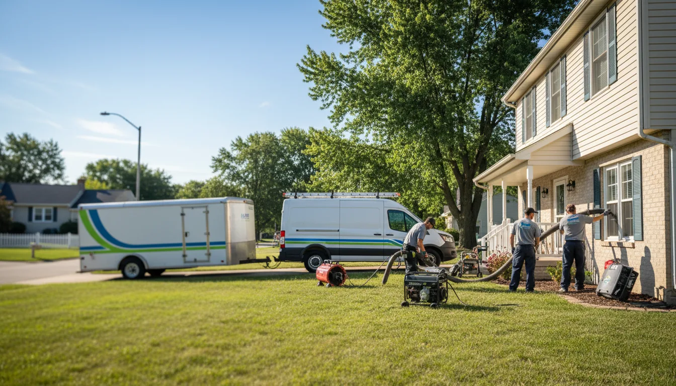 Flooded Basement Restoration And Cleanup With Repair in Ypsilanti, MI near me